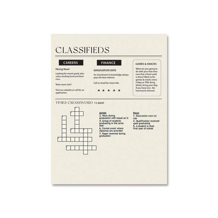Graduation Times Card
