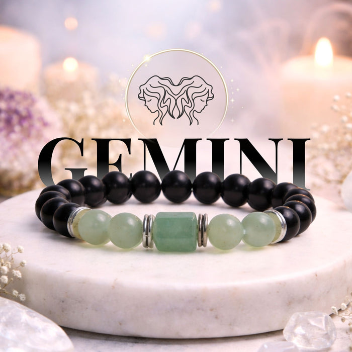 Green Aventurine Zodiac Band – Gemini (मिथुन राशि)
