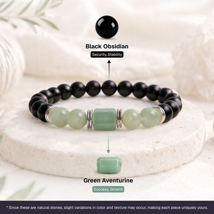 Green Aventurine Zodiac Band – Gemini (मिथुन राशि)