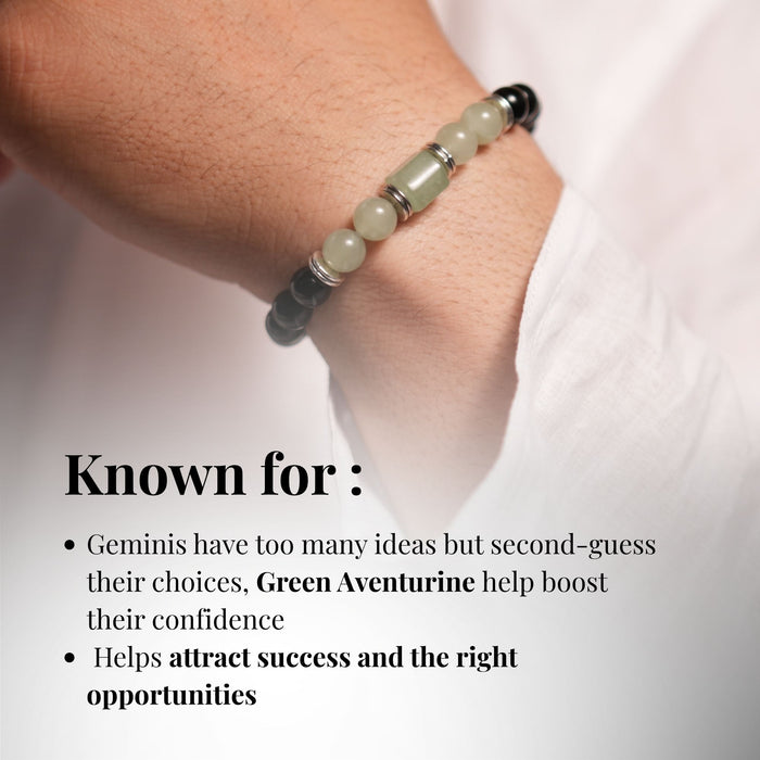 Green Aventurine Zodiac Band – Gemini (मिथुन राशि)