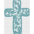 Green Chinoiserie Cross