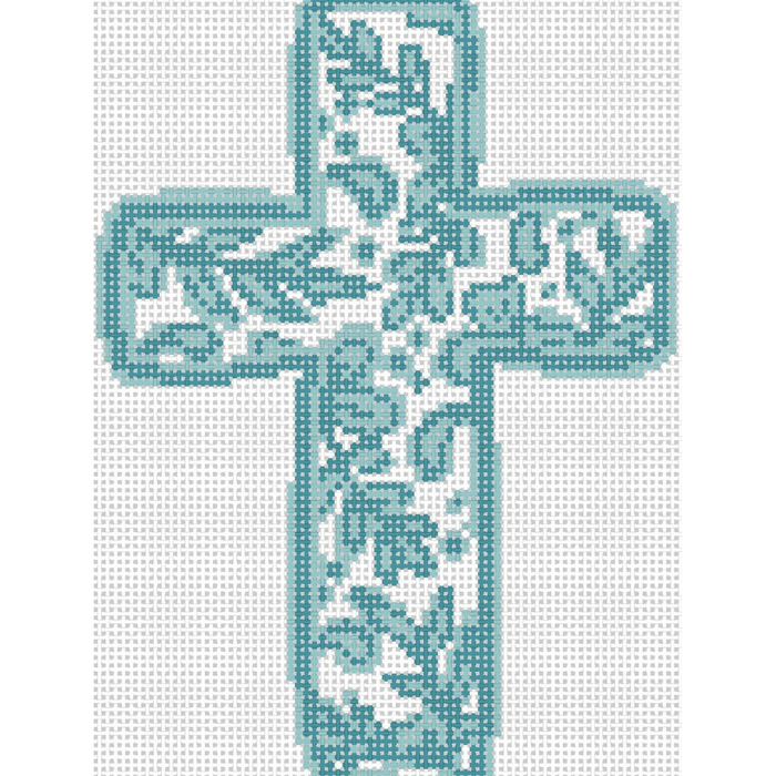 Green Chinoiserie Cross