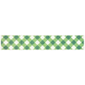 Green Gingham Key Fob