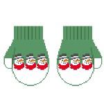 Green Snowman Mittens