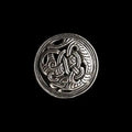 Gripping Beast Disc Brooch - Silver - Viking Brooches