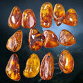 Hand-Cut &amp; Polished Amber Viking Amulet Pendant - Large Size - May 26 Stock Examples