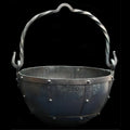 Hand-Forged Riveted Steel Cauldron - Large