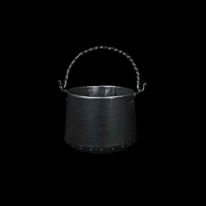 Hand-Forged Steel Cauldron With Cast Iron Handle 1.3 Litre / No Lid Cauldrons Cooking Pots
