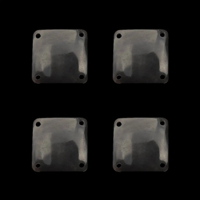 Medium Black Horn Weaving Tablets x 4 - Tablet Weaving