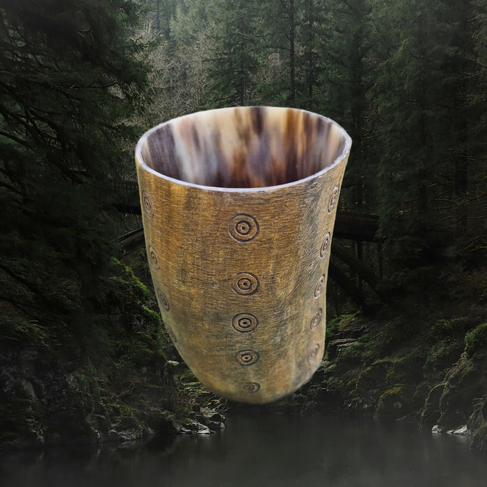 Handmade Replica Viking Age Horn Dice Cup from Vimose, Denmark