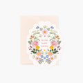 Happy Couple Oval Card