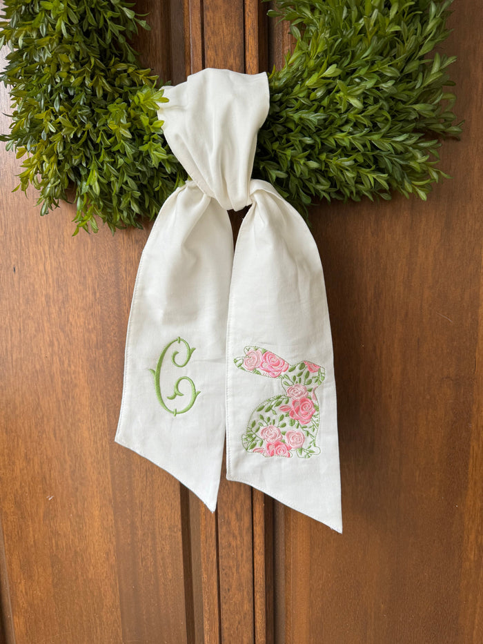 Heart Topiary Wreath Sash