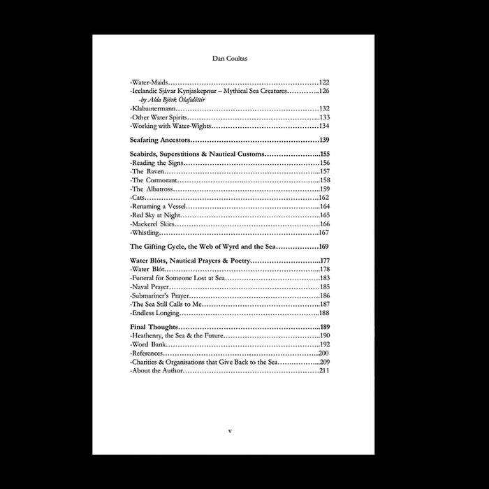 Heathenry and the Sea Book Contents 2- By Dan Coultas