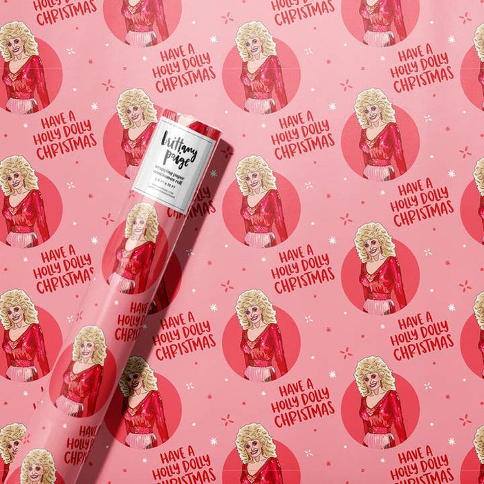 Holly Dolly Gift Wrap