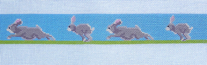 Hopping Rabbits Dog Collar