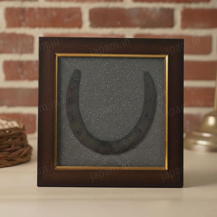 Horse Shoe Pyrite Frame for Vaastu