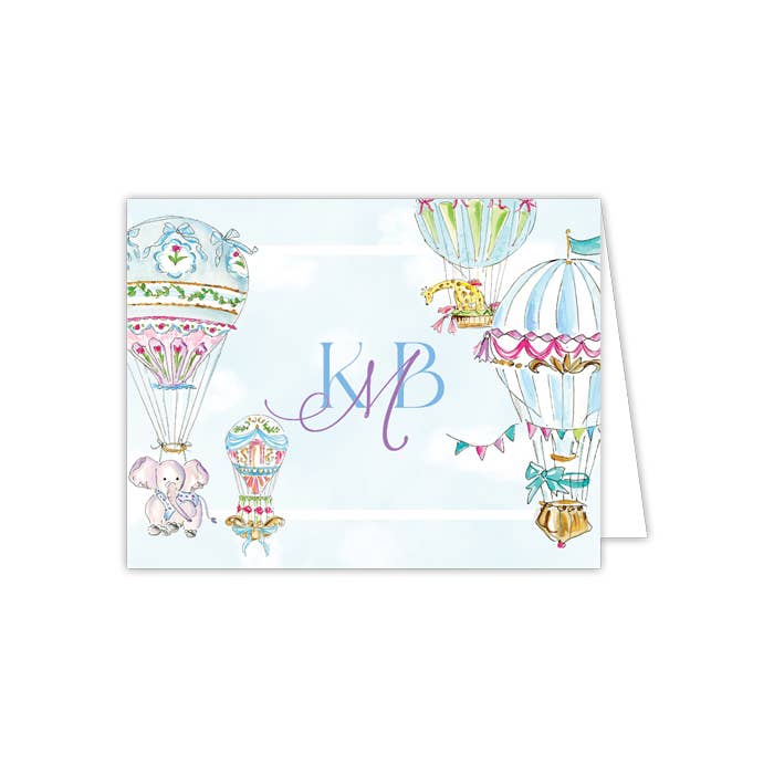 Hot Air Balloon Note Cards