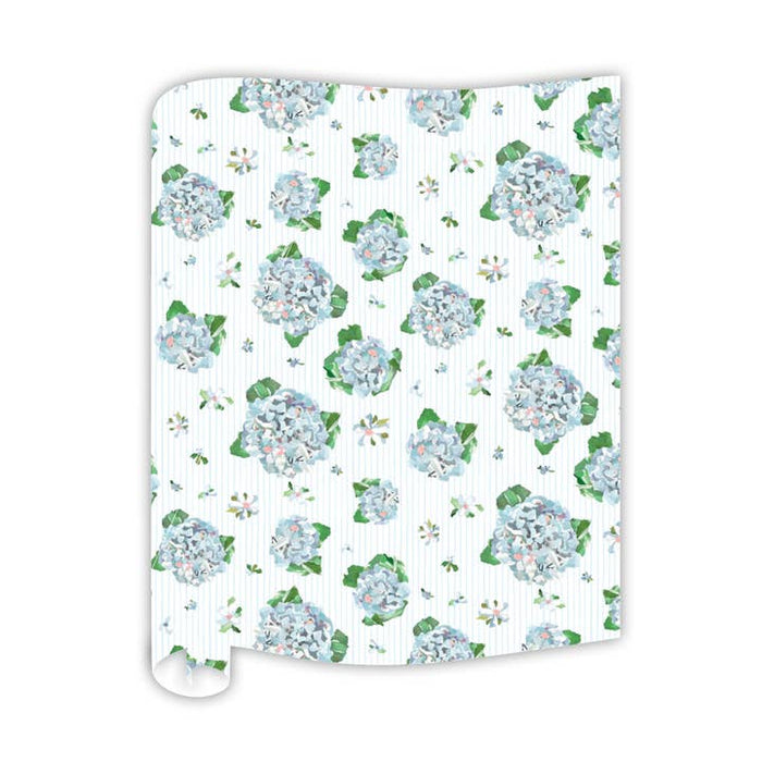 Hydrangea Pinstripe Gift Wrap