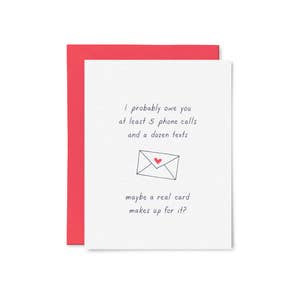 I Owe You Card