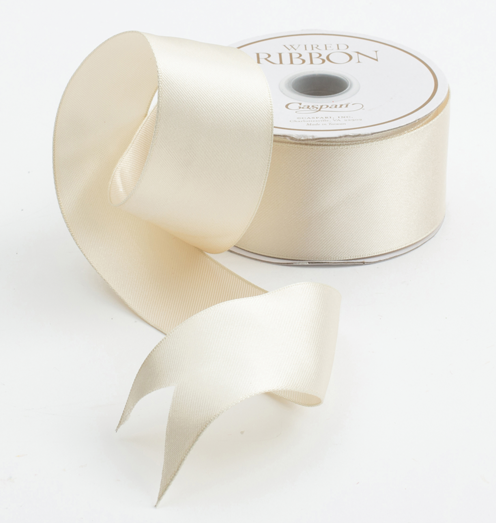 Ivory Wide Satin Ribbon