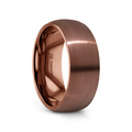 JAVA Domed with Brushed Finish Espresso Tungsten Band - 8mm