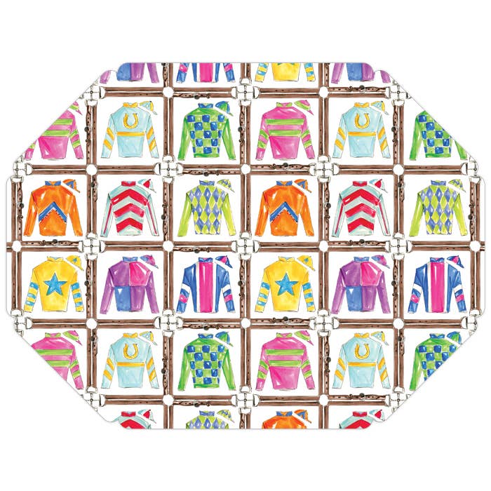Jockey Silks Paper Placemats