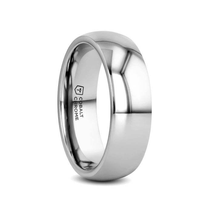 KOBOLD Domed Cobalt Ring with Polished Finish - 4mm - 8mm