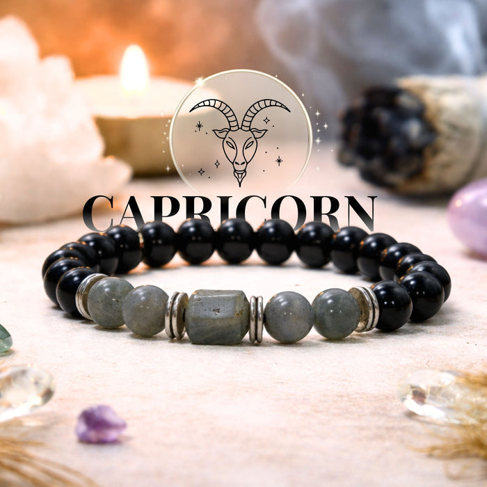 Labradorite Zodiac Band – Capricorn (मकर राशि)