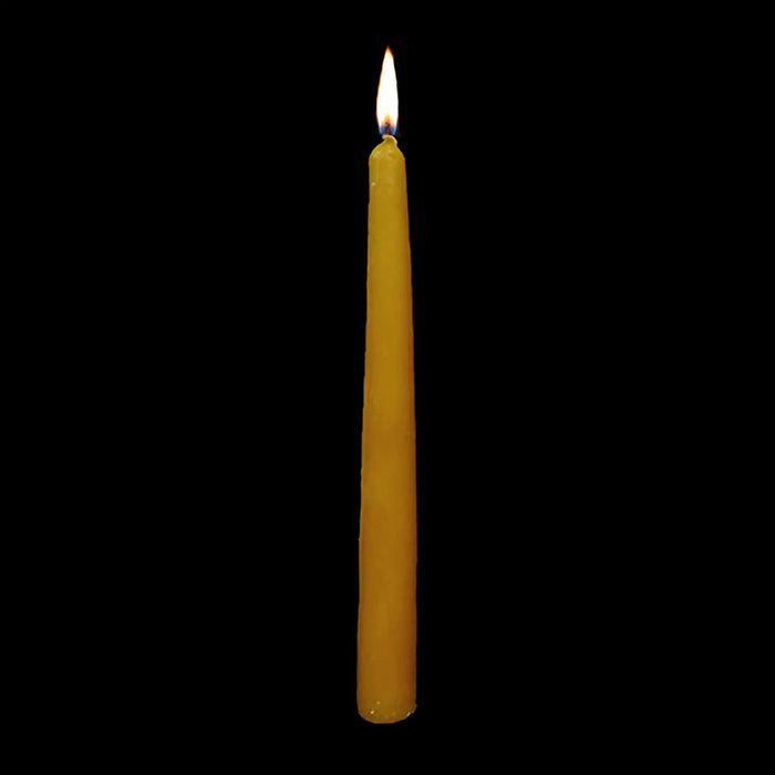 Large 100% Beeswax Candle - Lit