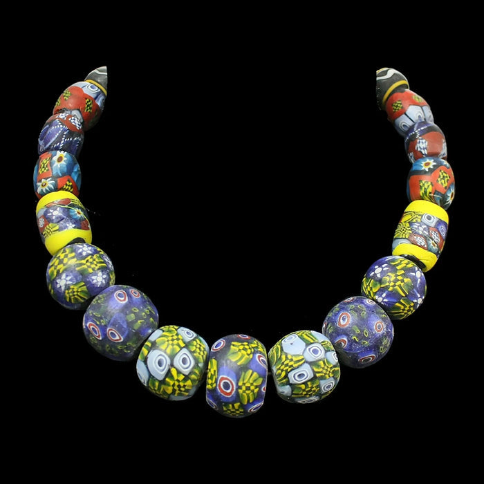 Large Glass Bead Viking Necklace from Birka On