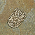 Large Hiberno Norse Bronze Strap End on Rock