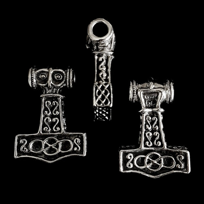 Silver Thors Thunder Hammer Pendant