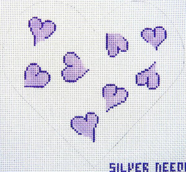 Lavender Heart Shaped