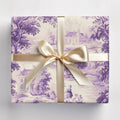 Lavender Toile Gift Wrap