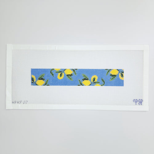 Lemons on Solid Blue