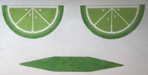 Lime Wedge Clutch Purse