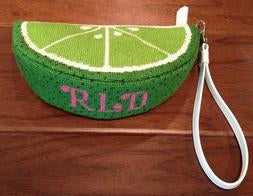Lime Wedge Clutch Purse
