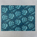 Mandarin Clouds Clutch-Teal