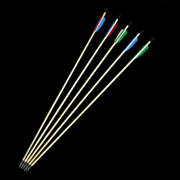 Metal-Tipped Re-Enactment Arrows x 5 - Viking Re-enactment Weapons