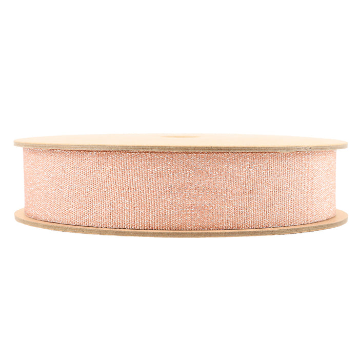 Metallic Peach Melba Grosgrain Ribbon