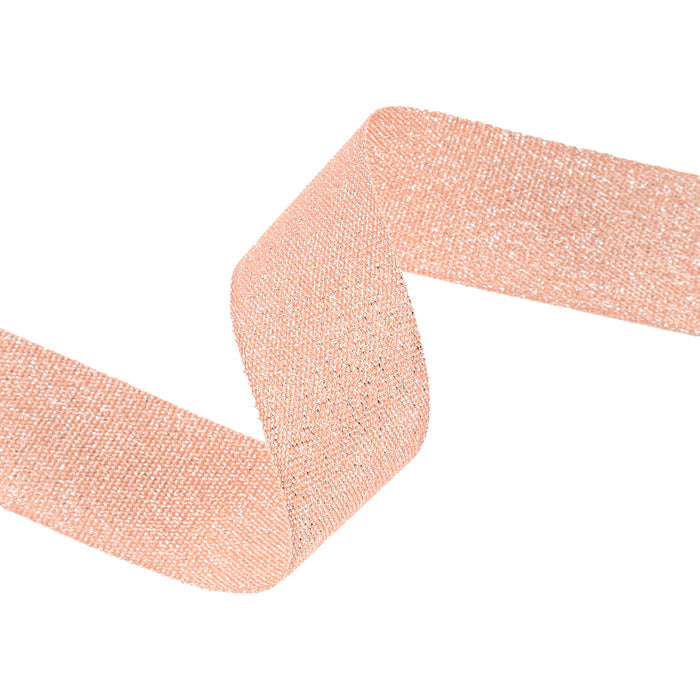 Metallic Peach Melba Grosgrain Ribbon