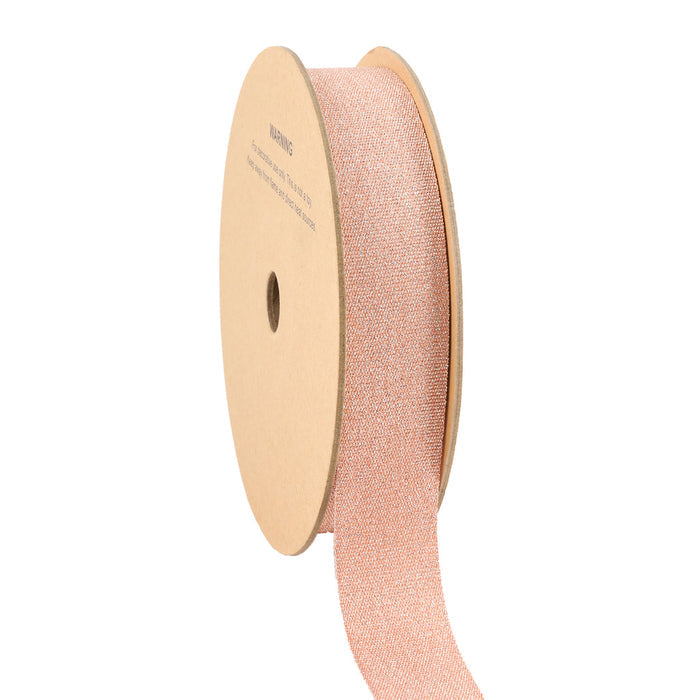 Metallic Peach Melba Grosgrain Ribbon