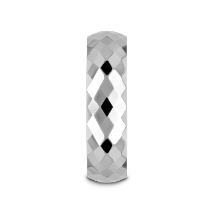 MILLENNIUM Tungsten Wedding Band with 288 Diamond Facets – 2mm – 10mm