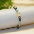 Money Magnet Tumble Stone Band - Pyrite, Tiger Eye, Citrine & Aventurine Beads