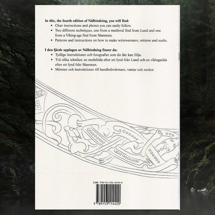 Nalbinding / Nailbinding / Nålbindning Instruction Book by Nusse Melgren - Back Cover