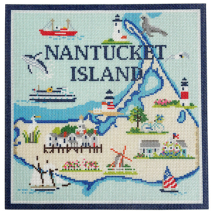 Nantucket Map - 13 count