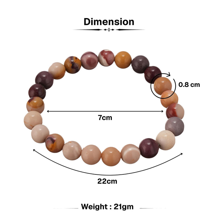 Natural Mookaite Stone Band