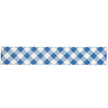 Navy Gingham Key Fob