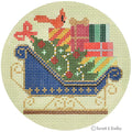 Navy Sleigh Ornament