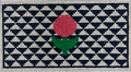 Navy Triangles with Flower
